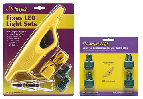 Light Keeper Pro 3201/3299-BX Led Keeper® - The Complete Led Christmas Holiday Light Set Repair Tool Plus 4 Bonus Replacement Green Pods thumb #1