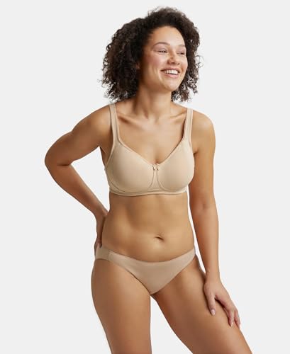 Image of Jockey ES24 Plus Size Bra | Wirefree | Non Padded | Full Coverage with Plush Lining Cup| Super Combed Cotton Elastane Fabric