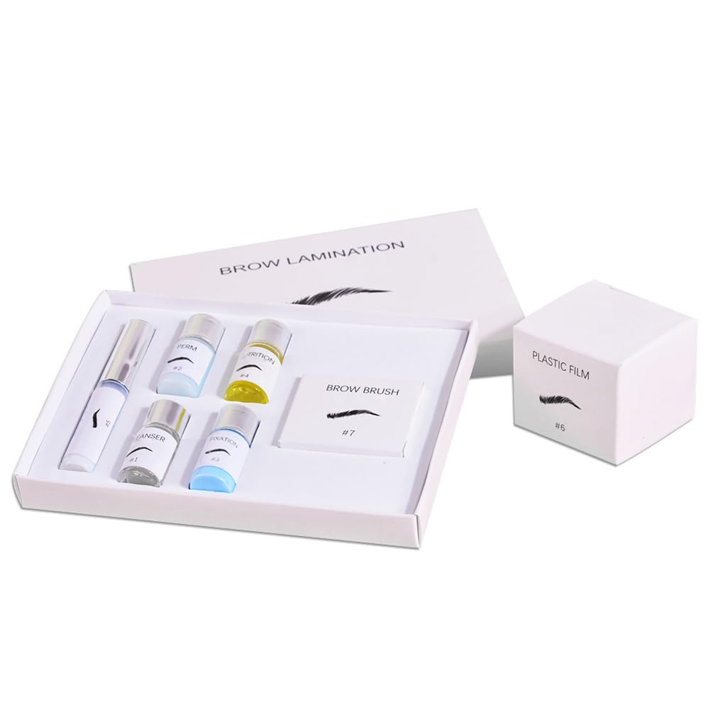 Kit de estiramiento de cejas Kit de estiramiento de cejas, laminación de cejas, permanente de cejas, formulado específicamente para la laminación de cejas Levantamiento de cejas profesional Duradero