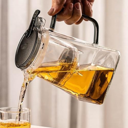 Tetera de vidrio resistente al calor de 750 ml para uso doméstico 5