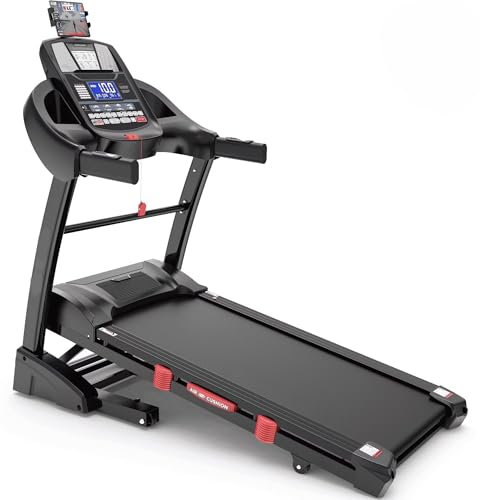Image of 4.5HP Folding Treadmill with 15 Levels Auto Incline, 300 LB Capacity Portable Treadmill for Home, Foldable Jogging Walking Treadmill with APP, 71 Programs, 10MPH Speed, Bluetooth Speakers