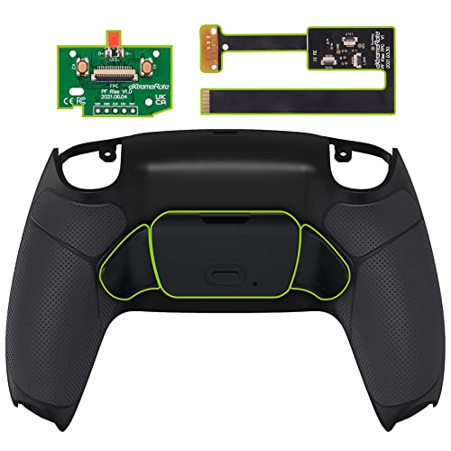 eXtremeRate Programmierbares RISE2.0 Remap Kit für ps5 Controller BDM-010 & BDM 020,Rückseite Hülle/Case Knöpfe/Tasten für ps5 Controller Zubehör (Schwarz gummierter Griff)-Controller Nicht enthalten - Image 5