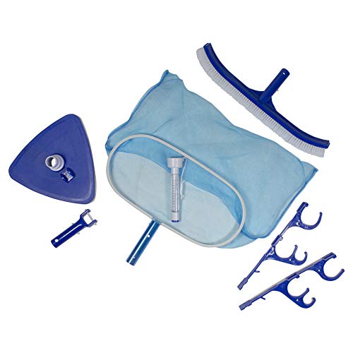 6-Piece Blue Assorted Pool Maintenance Cleaning Kit