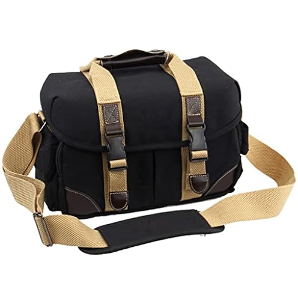 JHDFH Canvas Single Slant Waterdichte Multifunctionele Digitale SLR Camera Camera Tas Schouder Crossbody
