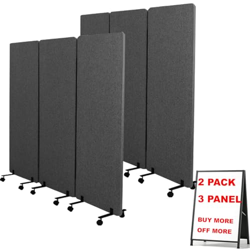 YASRKML 6-Panel 144 Inch Soundproof Divider