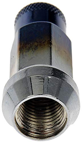 Image of Dorman 713-685T Ti-Blue Open End Knurled Wheel Nuts Compatible with Select Models, 20 Pack