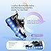 Ehauuo Unisex Roller Shoes Kids Sparkling Wheels Shoes Girls Light up Roller Skates Sneakers Boys Rechargeable Flashing Sneakers for Gift