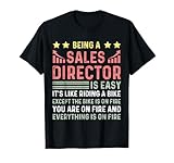 Lustiger Direktor für Vertrieb und Marketing Mitarbeiter Sales Director T-Shirt