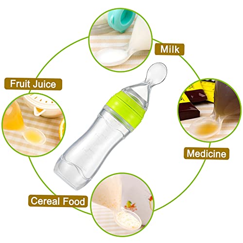 lifcasual Bebê Criança Leak-proof Food dispensação colher cereais suco de 120ml Mamadeira