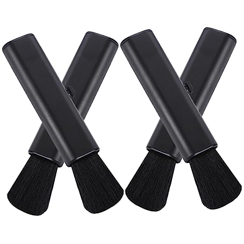 4pcs Retractable Small Brush Keyboard Small Cleaning Brush Computer Accessories Air Conditioner Cleaner Cleaning Brush for Electronics Small for Cleaning Wool Black ARTIBETTER