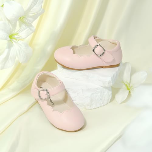 Felix & Flora Toddler Flower Girl Dress Shoes - Baby Girl Ballet Mary Jane Flats for Party School Wedding4