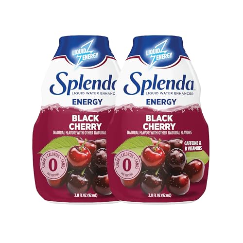Image of SPLENDA Energy Liquid Water Enhancer, Black Cherry, 3.11 Fl Oz, 2 Pack