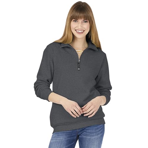 Image of Charles River Apparel Men's Crosswind Quarter Zip Sweatshirt