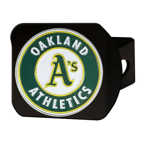 FANMATS 26669 Oakland Athletics Color Hitch Cover - Black