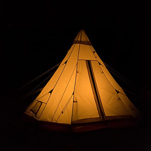 Carpa pirámide de algodón para 3-4 personas 4M miniatura 7