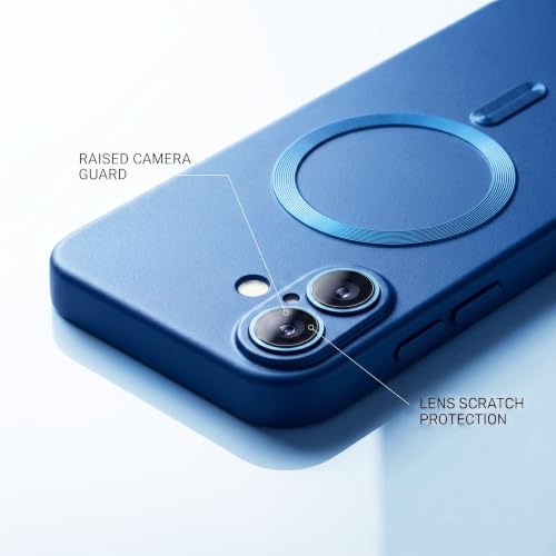 Image of amazon basics Premium Mag-Safe Case for iPhone 16 Plus | Shockproof & Anti-Scratch Cover | Soft Silicone with Wireless Charging | Camera Lens Guard - Gray