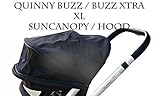  Quinny Sonnenblende / Sonnenschutz für Quinny Buzz Kinderwagen, Schwarz