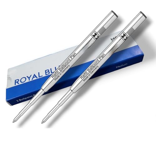 2 Refil Carga Original Substituição para Mont Blanc Cartucho de Tinta Ballpen Ballpoint Caneta Esfer