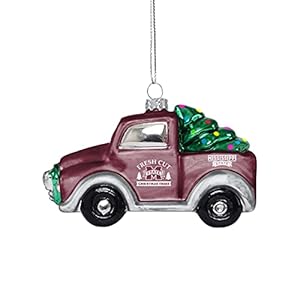 FOCO Mississippi State Bulldogs NCAA Blown Glass Truck Ornament