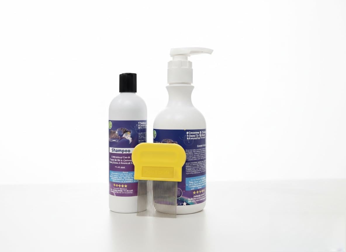 Lice Treatment Kit: 16oz Lice Shampoo and Extra-Large 32oz Conditioner Duo – Natural Lice Defense & Hair Repair Set – Family Size