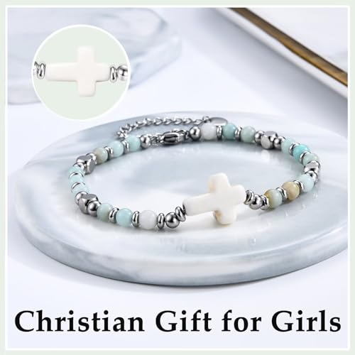 Christian Gifts for Women Cross Bracelets for Teen Girls Religious Prayer Jewelry for Her3