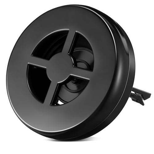 Gulfmew 1 Pack Car Fragrance Holder Compatible with Bath & Body Works Refills (Not Included) Air Freshener Vent Clip or Visor Clip Refillable Scent Holder Easy to Open Car Diffuser (Classic Black)