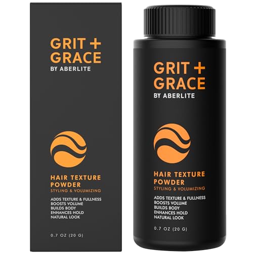 Aberlite Grit + Grace Hair Texture Powder for Men &amp; Women - Styling Texturizing Volume Powder, Volumizing Hair Products, Matte Finish