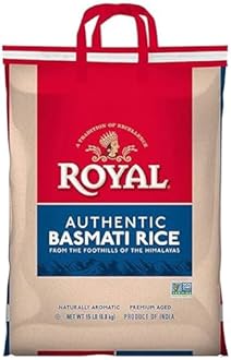 Royal - Naturally Aged Authentic Long Grain Indian White Basmati Rice - 15 lbs