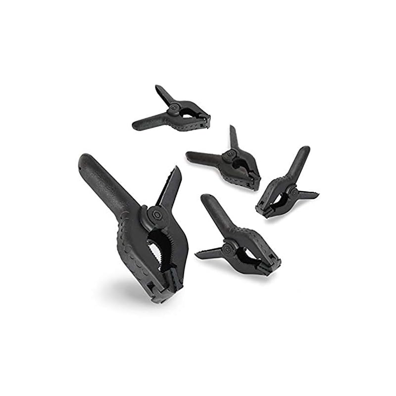 EACHPOLE |5-Pack| For Photography Studio Set Ups and Home Improvement Projects 4.5 inch Nylon Spring Clamp, APL1767