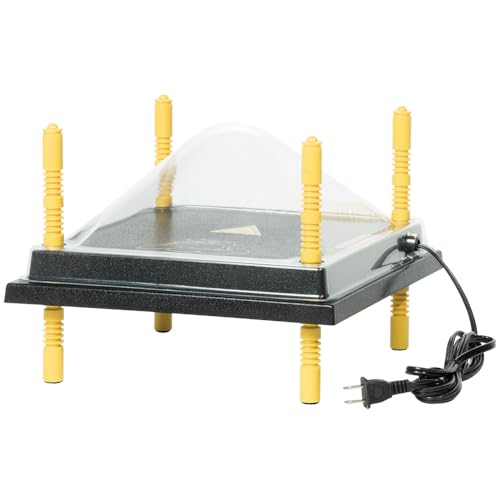 Premier 1 Chick Heating Plate Kit with Adjustable Legs | Includes Anti-Perch Cover | 10"x10" Plate Warms Up to 15 Chicks