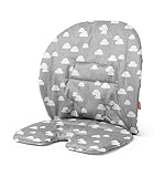 original stokke tripp trapp Lieferumfang: 1 x Baby-Kissen von STOKKE / Zubehör zum STOKKE Steps Hochstuhl, der das Sitzen noch bequemer macht / Farbe: Grey Clouds