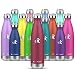KollyKolla Thermosflasche ,Trinkflasche Edelstahl 350ml, 500ml, 650ml,750ml-Auslaufsicher Thermoskanne, BPA-Frei Wasserflasche für Kinder, Sprudel, Sport, Uni, Schule, Fitness, Outdoor, Camping