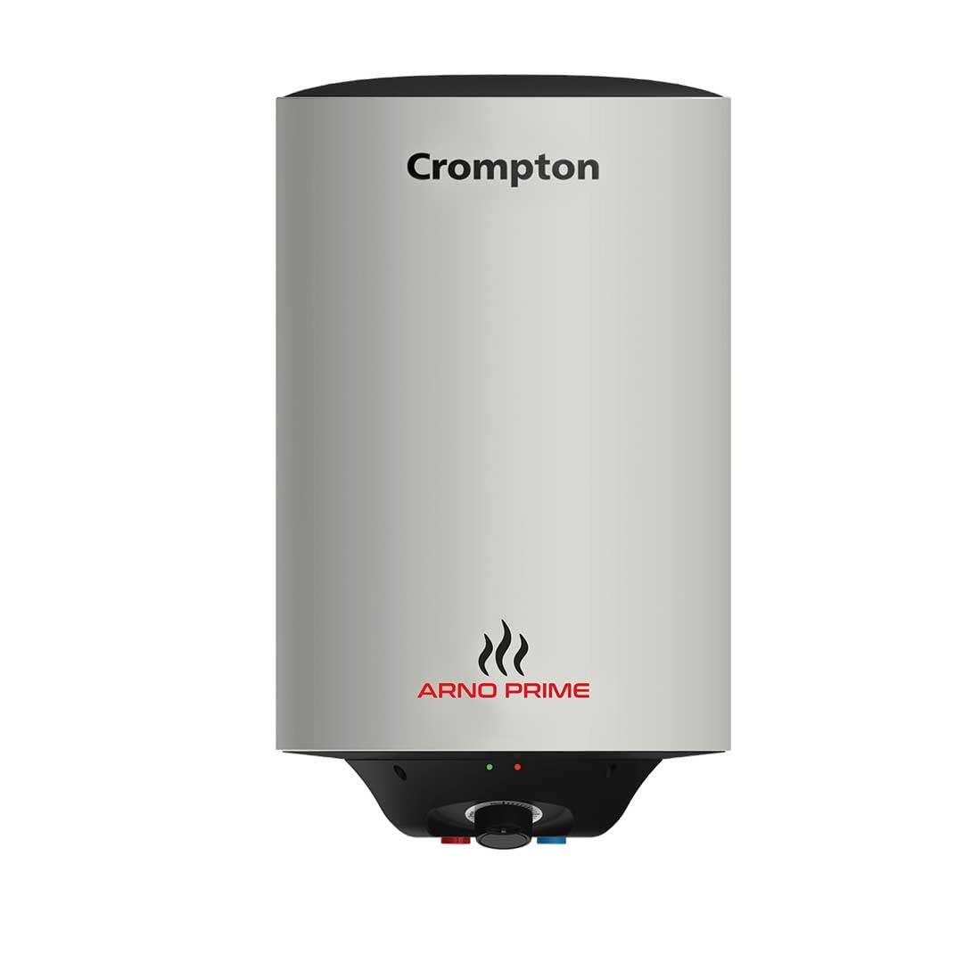 Crompton Arno Prime 6-L, 5 Star Rated Storage Water Heater with Nano Polybond Technology, Anit-Scale Heating Element and Advanced 3 Level Safety (White)
