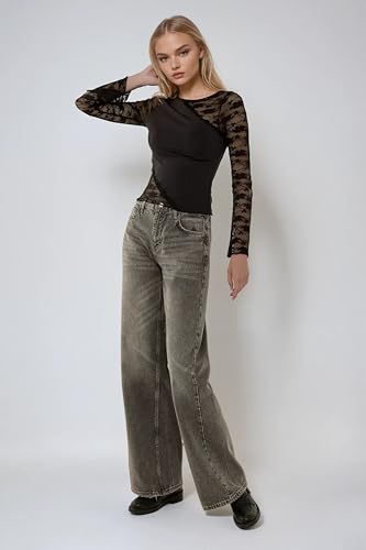 Long Sleeve Blouse with Lace Detail2