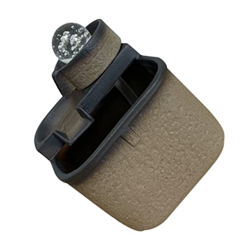 HOODANCOS 1Pc Ceramic Waterfall Ornament Elegant Desktop Fountain Decor for Home Office Lightweight Design with Rotating Water Ball for Serene Indoor Ambiance for Living Room