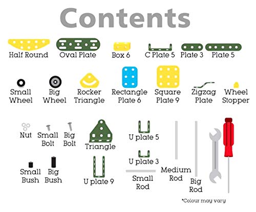 Image of Nabhya Little Engineer Mechanical kit for Juniors - Build Your own Battlefield Vehicles - Building Construction Engineering Toys for Kids(Age 5 to 12)- Multi Color