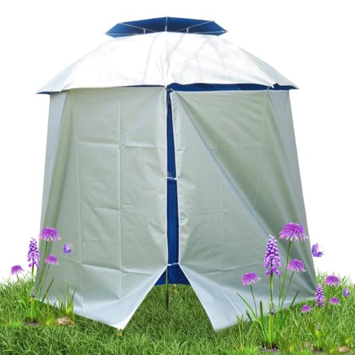 Sombrilla portátil resistente de tela de protección solar impermeable para exteriores
