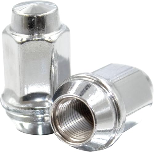 Image of Wheel Accessories Parts Set of 20 1 /2-20 Lug Nuts OEM Style Replacement for 6L2Z-1012-BA 611-094 Wheel Lug Nut (Chrome)