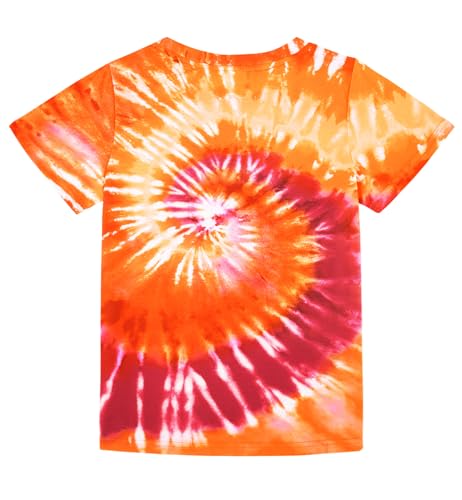 Image of Boys Tie Dye Shirt Kids Rainbow Shirts Size 4-16