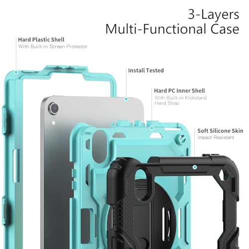 Coque iPad mini 7 antichoc avec dragonne pour éviter les chutes de tablette - 6