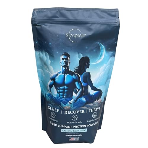 Sleeptein™ Sleep Support Protein Powder Nighttime Recovery with Casein, Grass