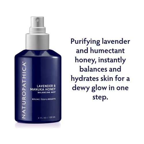 Naturopathica Lavender & Manuka Honey Balancing Mist - Facial Toner Balancer - Moisturizes, Calms And Refreshes Skin - Vegan, Made In Usa, 4.0 Oz. (120 Ml) #TOP1