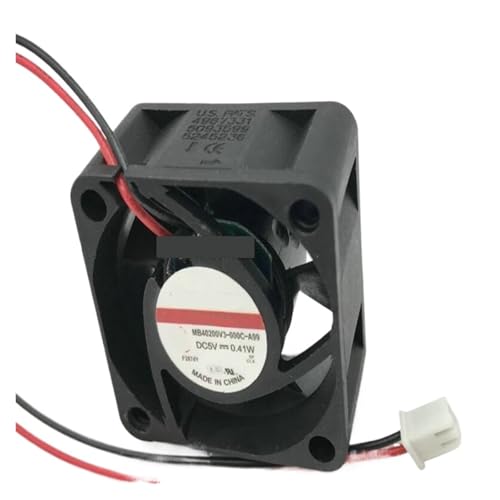 UCJTPCVI Ventilador de refrigeración de Dos Cables MB40200V 3-000C-A99, 5 V, 0,41 W, 4020