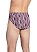 Jockey Men's Underwear Elance Microfiber Bikini - 2 Pack, Black/Shifting Stripe, L