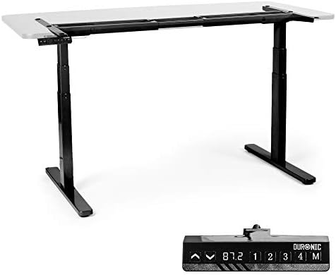 Duronic Sit Stand Desk Frame TM22 BK | Electric Standing Office Table | Frame ONLY | Height Adjustable 71-116cm | Ergonomic Workstation | BLACK | Memory Function | Dual Motor / 2 Stage