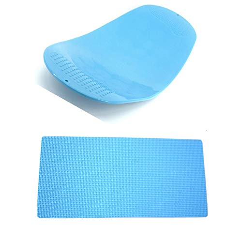 Fitness Twist-Board, Bauchmuskeln Beine Core Twisting Fitness Balance Board Mit rutschfestem Pad, Für Home Gym Office das Yoga Board (Blau) Cover