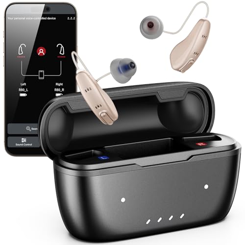 Rechargeable Bluetooth Hearing Aids with App Control