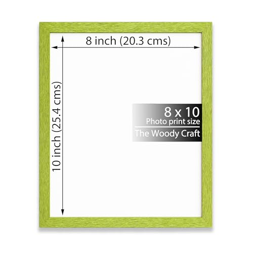 Image of Photo Frame 8x10 inch | Green Photo Frame For Wall Designed For Modern Interiors | Wall Photo Frames For Home Decoration | Wooden Frame With Sleek Finish | Photo Frames Online To Shop With Ease