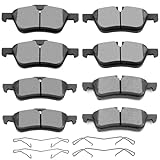 Scitoo Ceramic Discs Brake Pads Kits, 8pcs Disc Brakes Pads Set fit 2002 2003 2004 2005 2006 2007 2008 Mini Cooper,Front and Rear