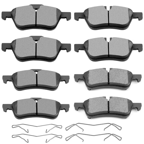 Ceramic Brake Pads Kits,SCITOO 8pcs Brakes Pads Set fit for 2002-2008 for Mini Cooper